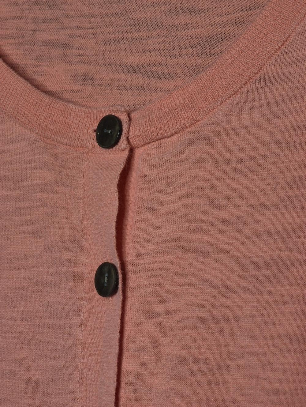 Banana Republic Coral Cardigan Lightweight Knit Button Front Pocket Sweater Sz L - Picture 5 of 9